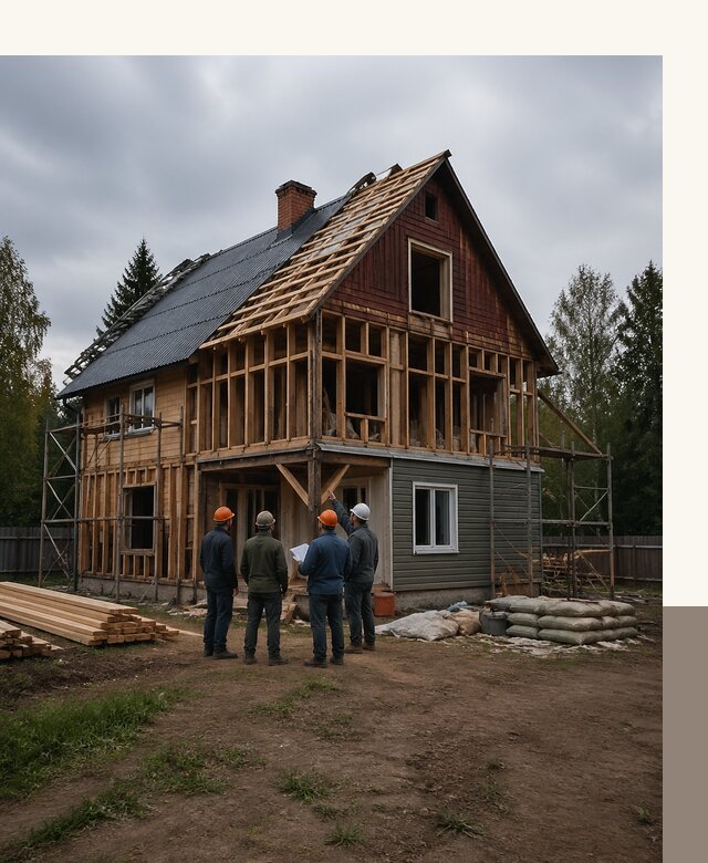 Реконструкция дачного дома в Троицке под ключ с проектом