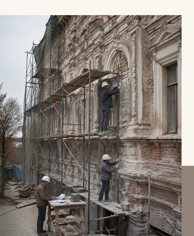 Реставрация объектов культурного наследия под ключ в Троицке